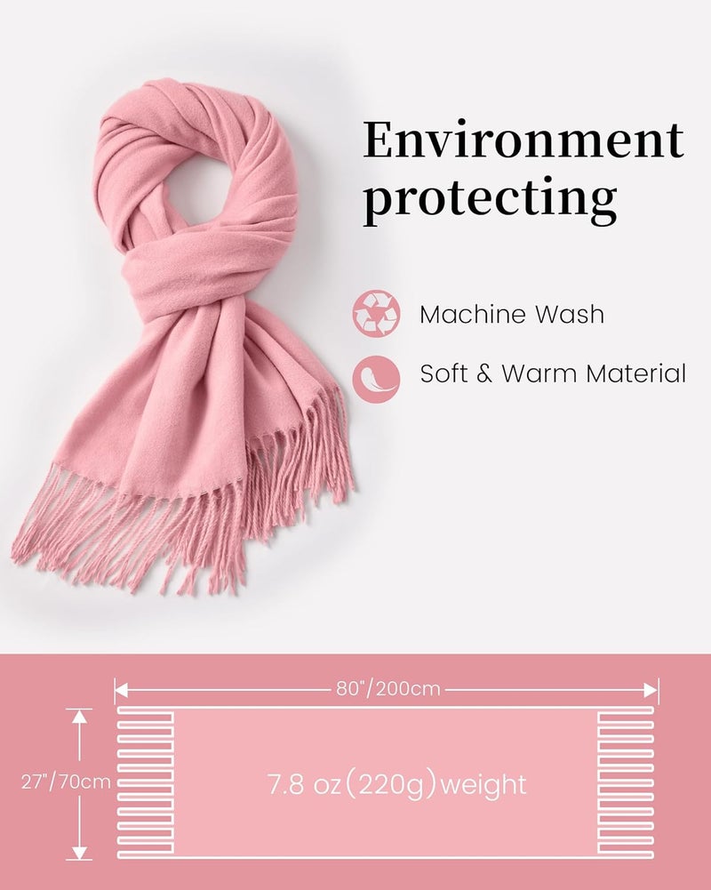 Ymomode Store Scarfs for Women Pashmina Shawls and Wraps for Evening Dress Bridesmaid Wedding Bridal Winter Warm Long Large Scarves - Image 2